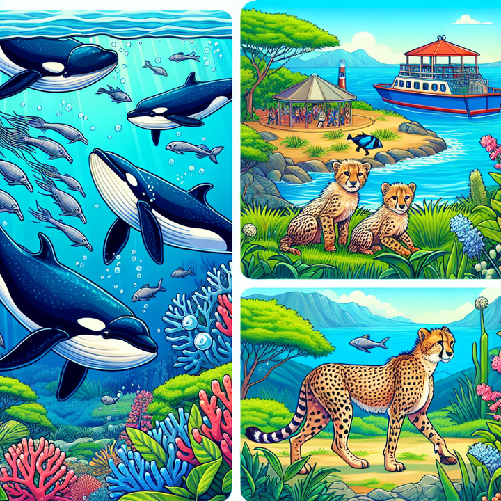 Hawaiian Whales Hunt Squid and Cheetah Cubs Return to the Zoo